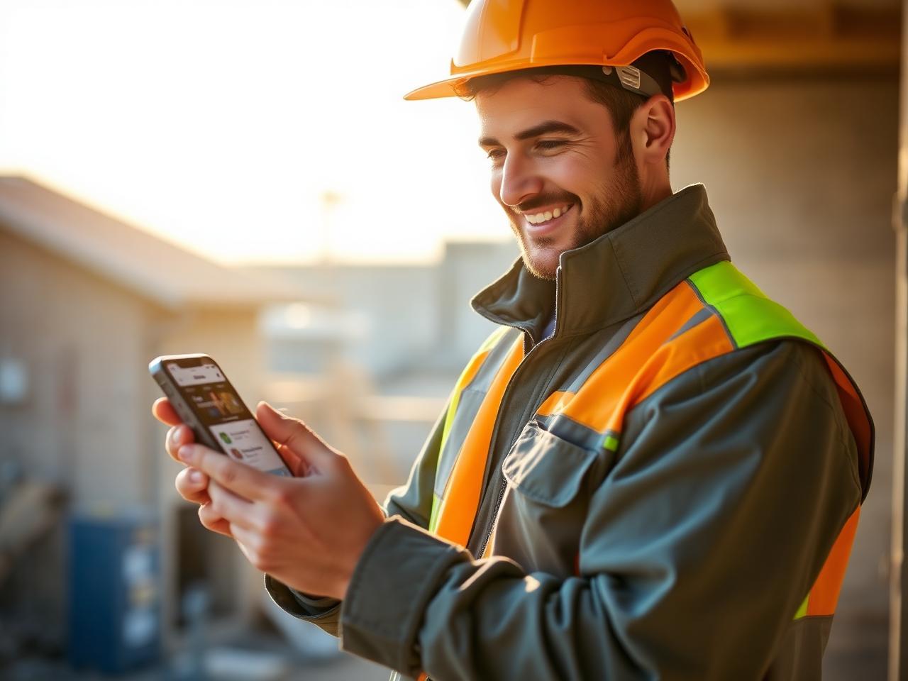 Dublin roofer AI text-back client — phone in hand